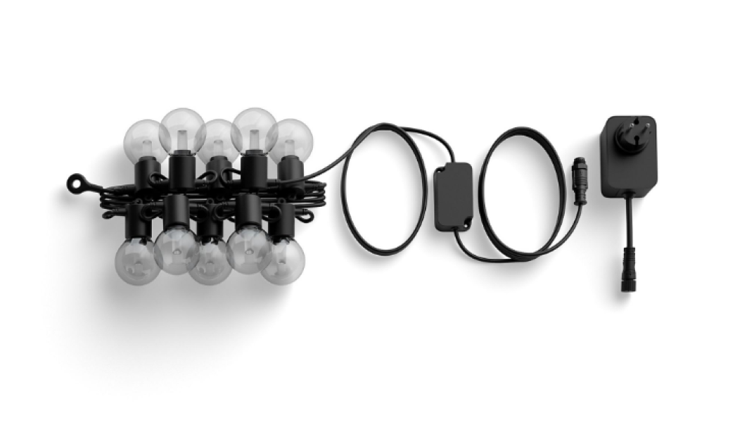 Confezione catena luminosa Philips Hue Festavia 7 metri per esterno 10 lampade con lampadine e app controllo colori