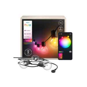 Catena luminosa led smart esterno 14m philips consumer 37153800 colore regolabile