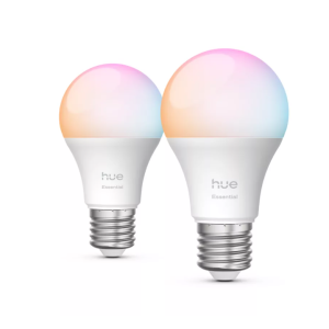Kit 2 lampadine philips hue white & color ambiance smart led e27 essential 60w - 39224300