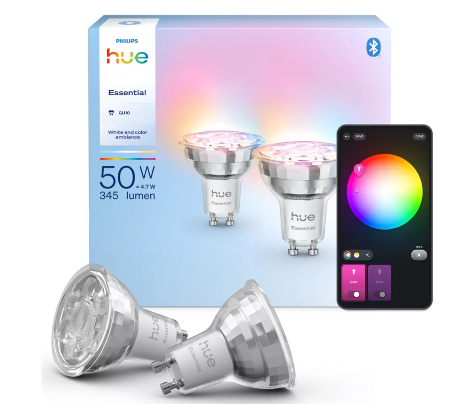 Kit 2 Lampadine Philips Hue White & Color Ambiance LED GU10 50W - 39248900 01