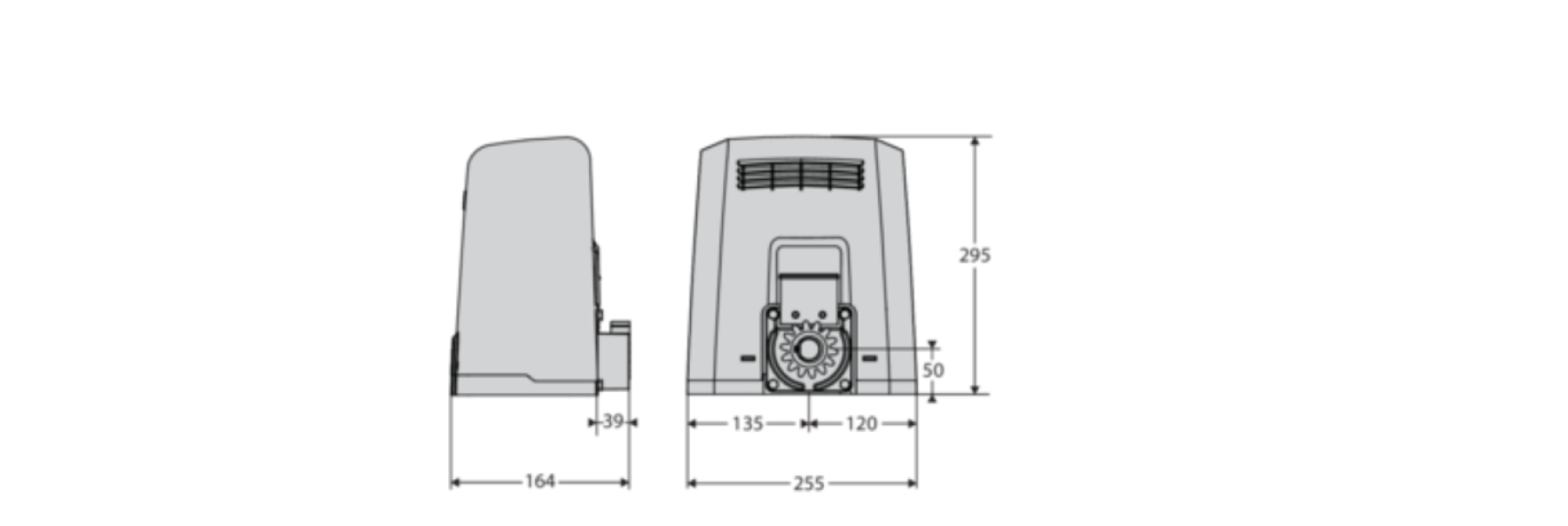 Motore cancello scorrevole BFT kit 400 kg frontale design professionale compatto
