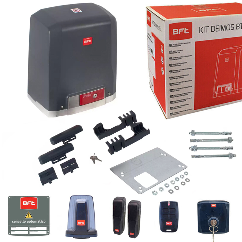 bft kit motore cancello scorrevole 400 kg bft 2618200 automazione residenziale - foto 3
