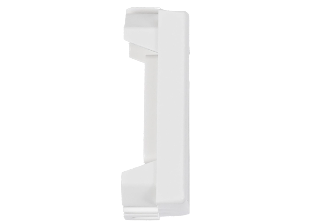 Vista laterale adattatore keystone compatibile Matix per impianti dati Vista laterale adattatore keystone Matix compatibile Tecno Switch impianti dati