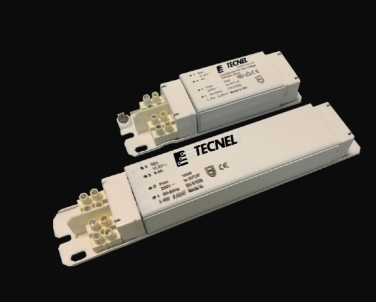 trasformatore elettronico Tecnel 105VA per illuminazione e alimentazione lampade a bassa tensione