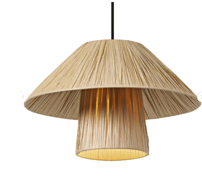 lampada a sospensione in bamboo naturale LEDVANCE attacco E27 design per interni diametro 40 cm