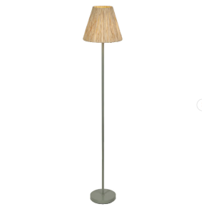 Lampada da terra in rafia e metallo 160 cm  lum838239 per interni