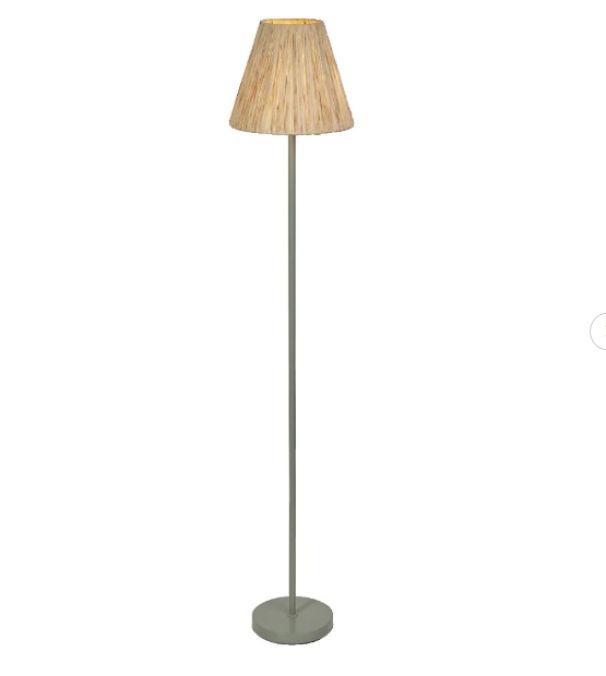 Lampada da terra in rafia con struttura in metallo Ledvance per interni soggiorno