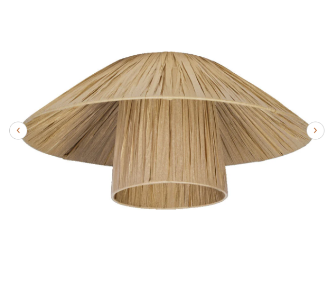 lampada da soffitto ledvance bamboo carta naturale diametro 40cm design moderno marrone