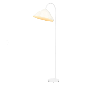 Lampada da terra design foglia di loto e27 dimmerabile bianca  lum837744