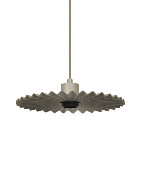 lampada a sospensione LEDVANCE metallo beige design moderno attacco E27 diametro 295 mm vista generale