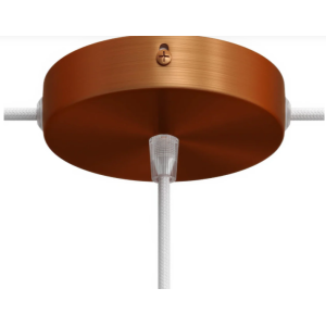 Rosone soffitto colore satin copper creative cables krm12fc2lras