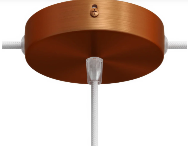 scheda descrizione rosone soffitto rame satinato con specifiche tecniche