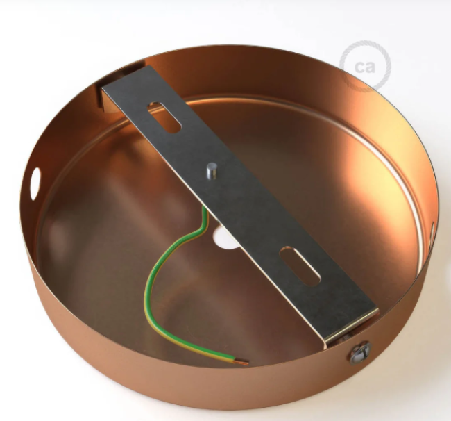 specifiche tecniche rosone soffitto 120 mm fori 10 mm pressacavo