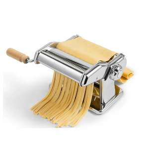 Sfogliatrice manuale per pasticceria, in acciaio inox, spessore regolabile, per croissant, pasta sfoglia, pizza e crosta di fudge, design pieghevole da tavolo per uso domestico e commerciale, 40 cm