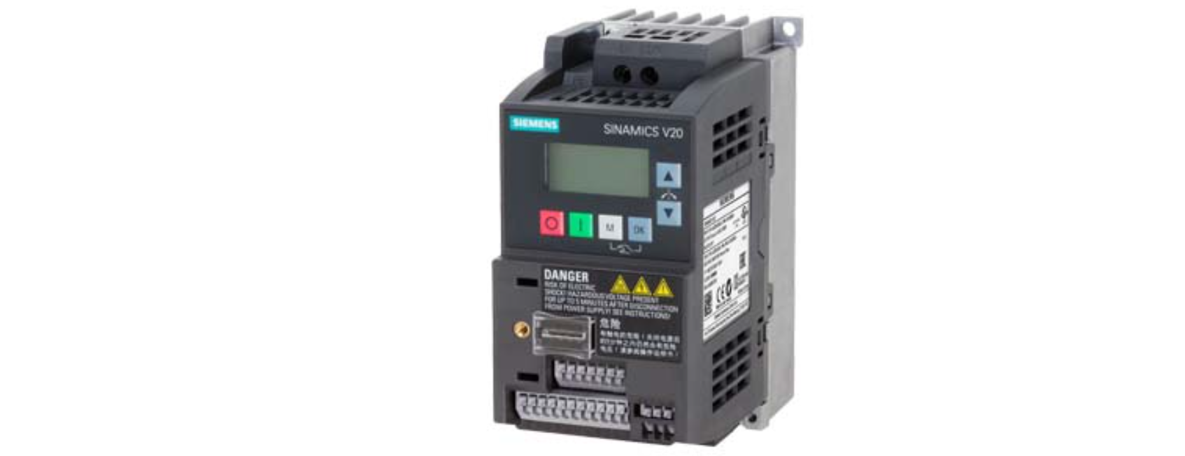 inverter siemens sinamics v20 monofase controllo motore automazione 0 75 kw