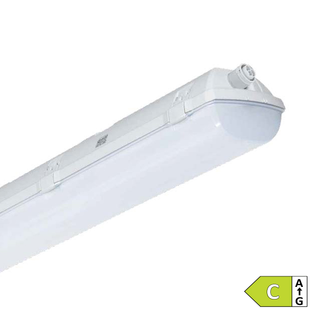 Plafoniera LED IP66 11260lm antivandalo corpo policarbonato
