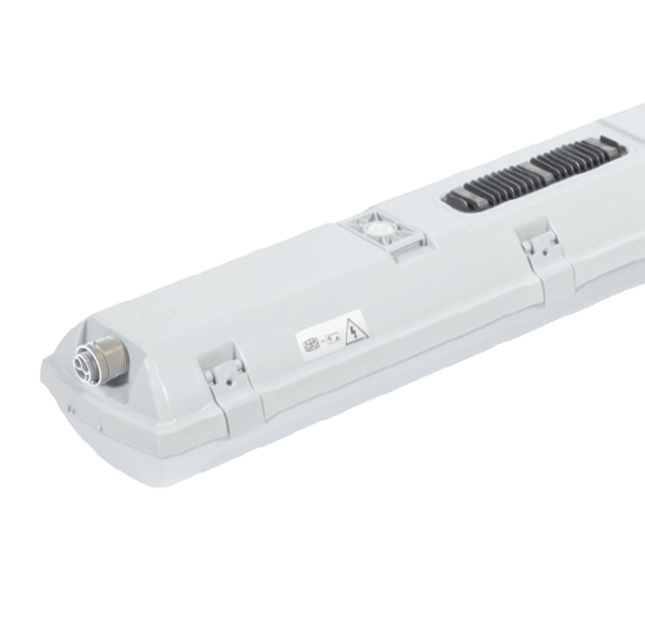 Retro plafoniera LED industriale con dissipatore termico e connettore rapido