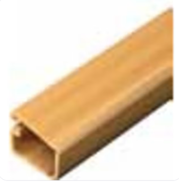 minicanale passacavi 30x18 effetto legno chiaro profilo rettangolare