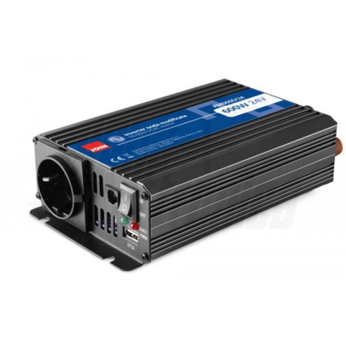 inverter dc ac 600w 24v alpha elettronica vista laterale