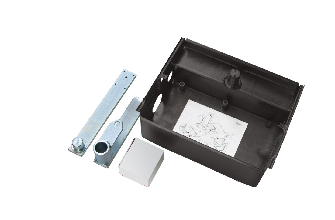 kit leve a 120 gradi e cassa per automazione cancello BFT compatibile motori battente