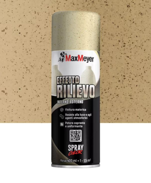 Spray effetto rilievo sabbia per decorazioni interne ed esterne 400 ml Cromology MaxMeyer