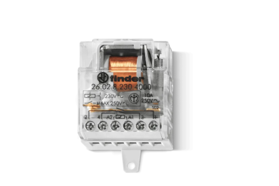 relu00e8 ad impulsi finder 10a trasparente per comando remoto impianti elettrici