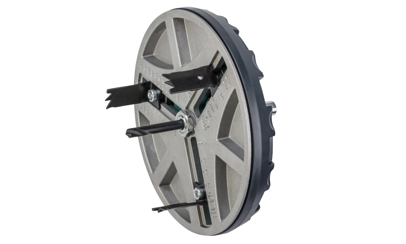 Sega a tazza regolabile Wolfcraft 45 130 mm corpo in metallo