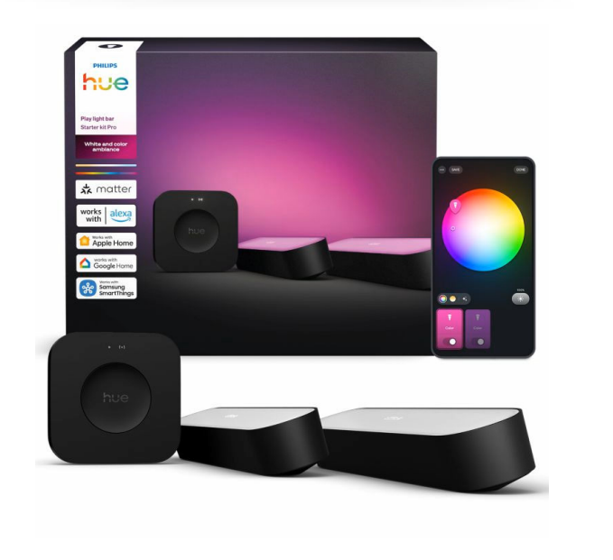 Kit luci LED RGB smart Philips Play Starter Kit base per illuminazione ambienti controllabile tramite smart home