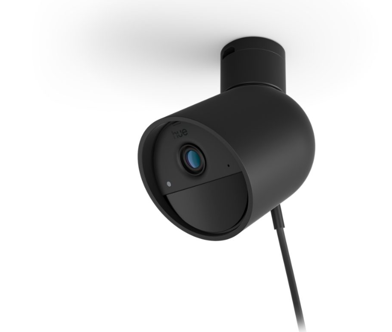 Philips Hue telecamera videosorveglianza 2K montaggio a soffitto nera smart