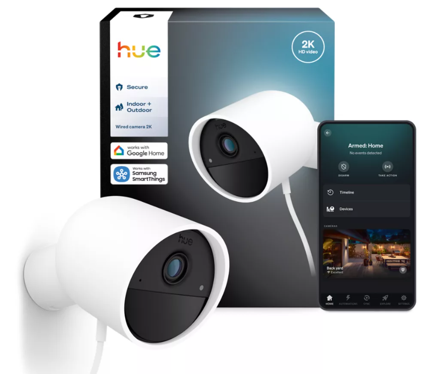 telecamera di sicurezza 2K smart PHILIPS CONSUMER installazione compatibile Google Home