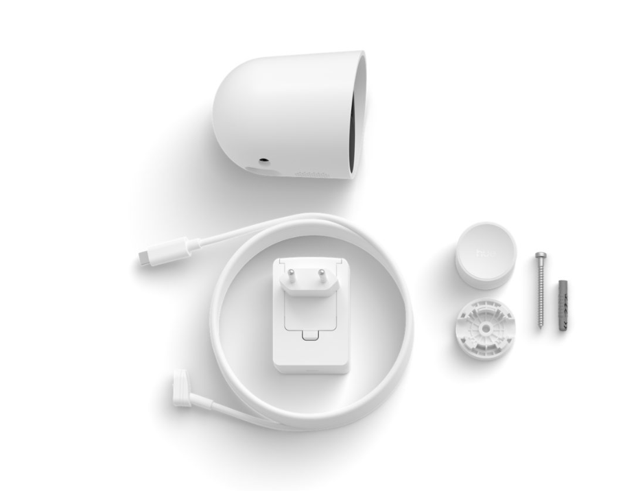 contenuto confezione telecamera sicurezza 2K PHILIPS CONSUMER accessori per installazione