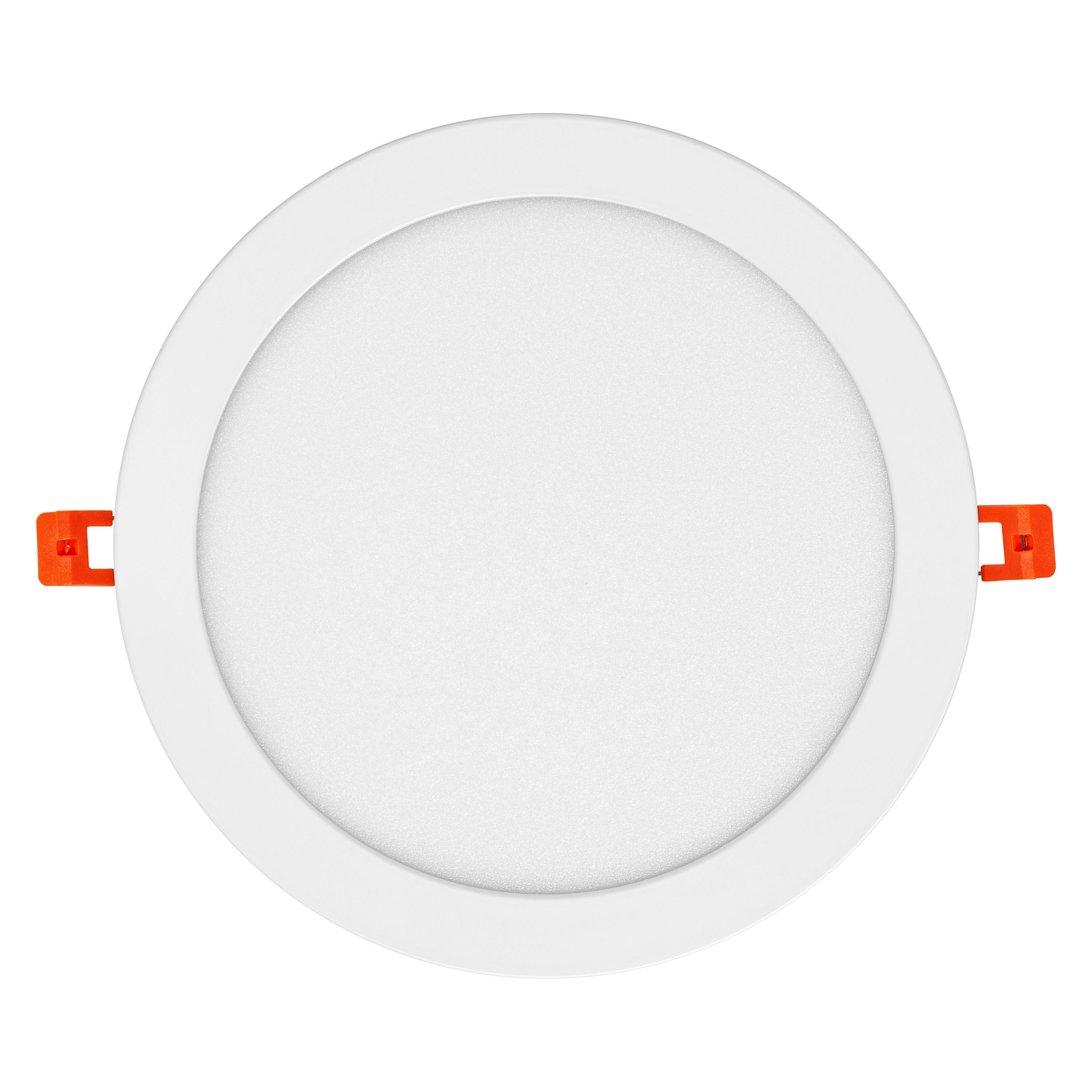 faretto led da incasso ultrasottile rotondo bianco 225mm per interni ledvance