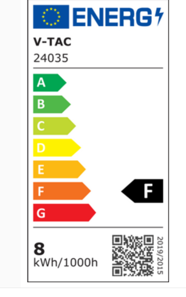 Lampadina LED tubolare T37 V-TAC attacco E27 7.5W luce fredda
