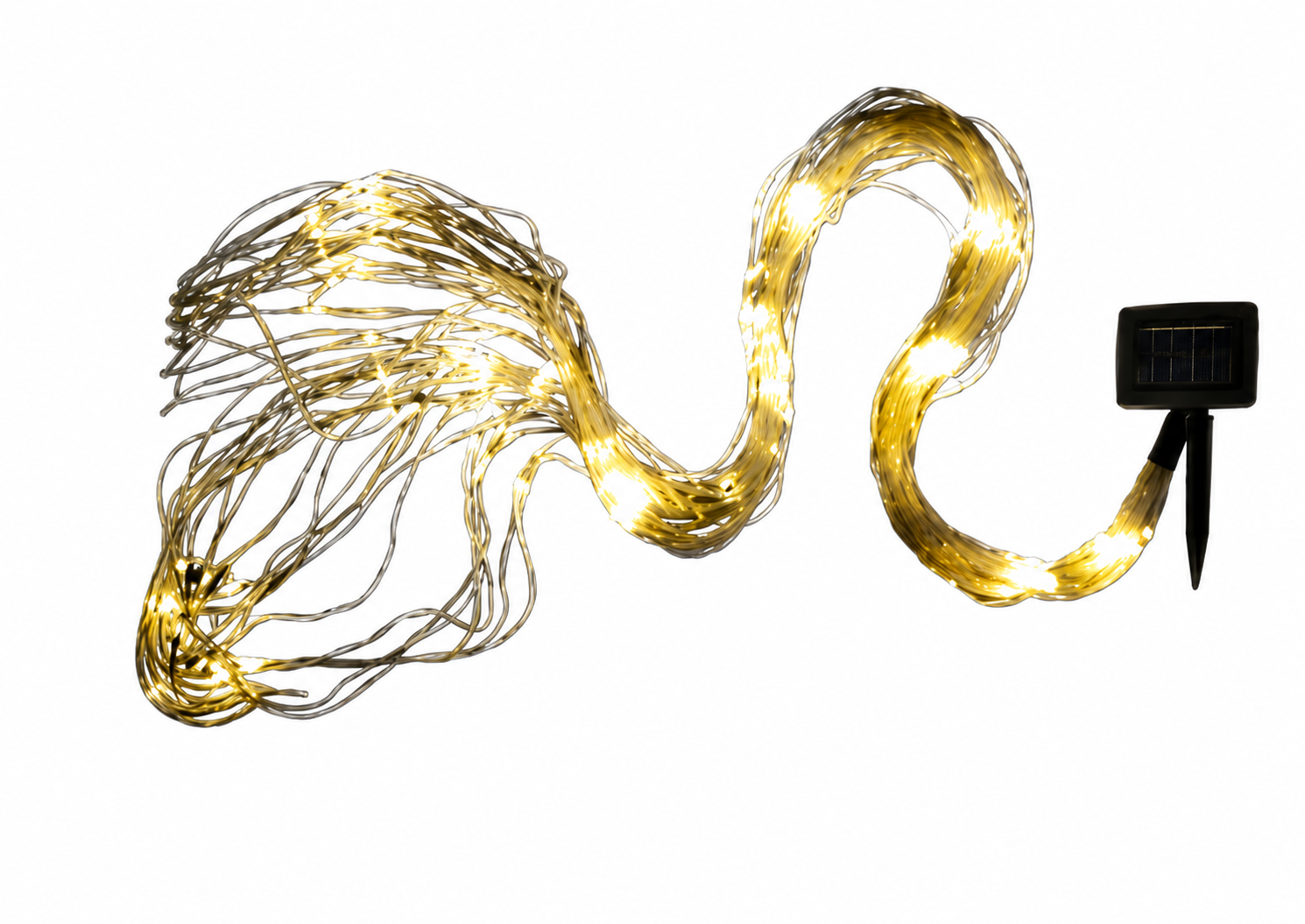 Cascata LED 450 gocce 14923363 Giocoplast Natale con pannello solare