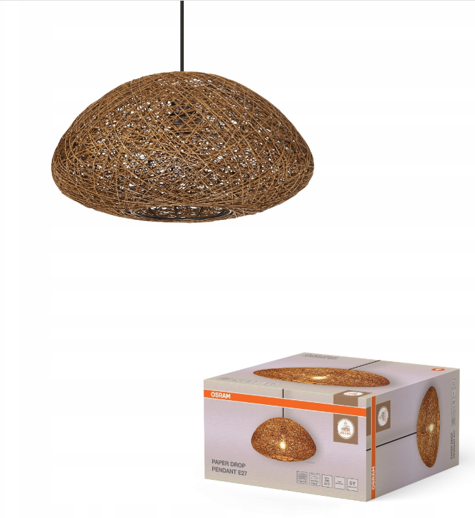 confezione lampada a sospensione e27 ledvance paper drop pendant