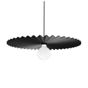 Lampada a sospensione alluminio nero diametro 50 cm ca021abbezz