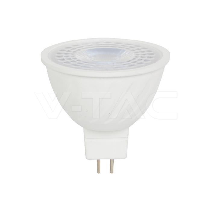 Etichetta energetica lampadina LED GU5.3 6W 3000K V-TAC classe F