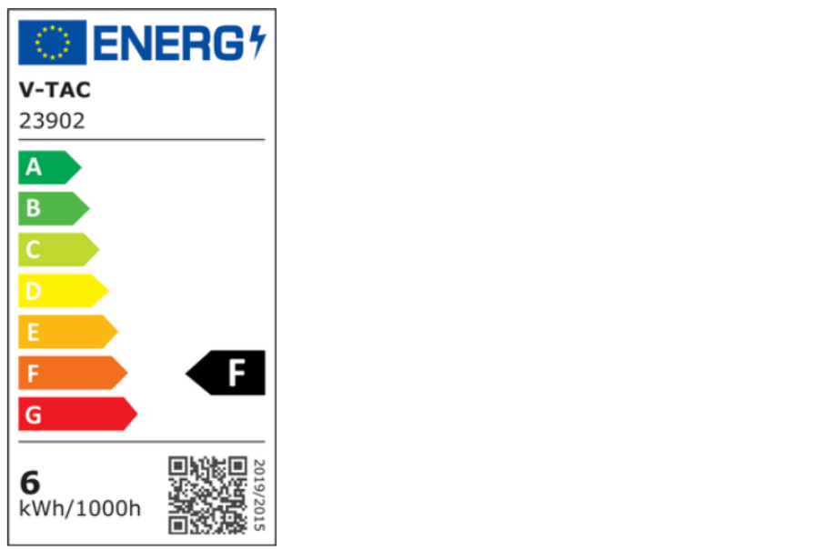 Lampadina LED GX53 V-TAC 6.4W 4000K vista frontale