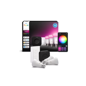 Kit illuminazione smart con bridge 3 lampadine e27  37450800