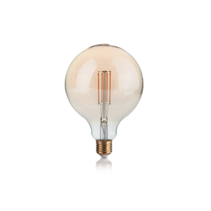 Lampadina led globo d125 ambra dimmerabile e27 4w 223926