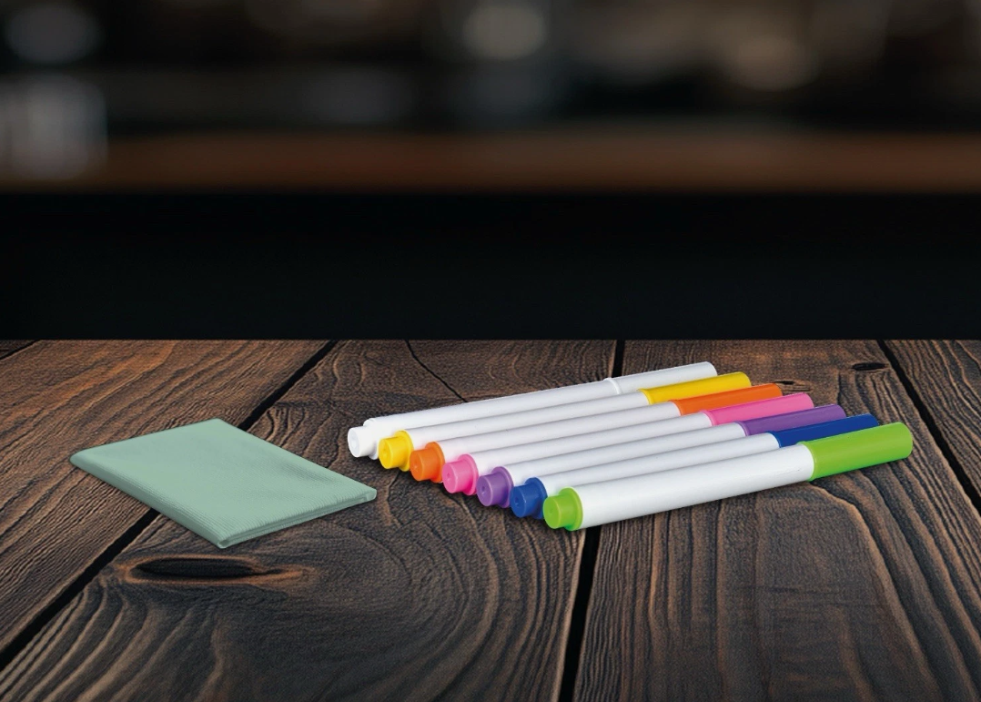 Plexy Light Pro lavagnetta luminosa led multicolore con cavo usb e set pennarelli