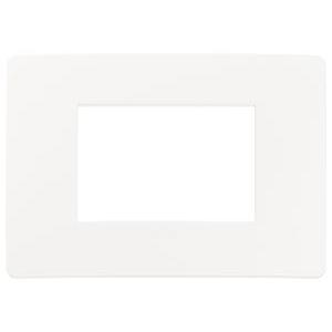 Placca elettrica 3 moduli bianco matt  14653u.11 per serie plana up