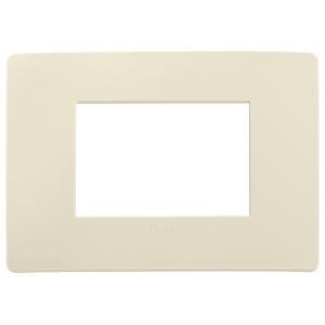 Placca  plana up 3 moduli avorio matt 14653u.12