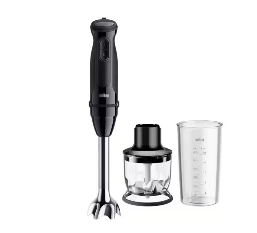 Minipimer MultiQuick Braun con tritatutto -  MQ30201M  01