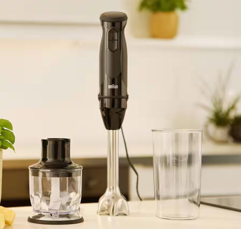 Minipimer MultiQuick Braun con tritatutto -  MQ30201M  03