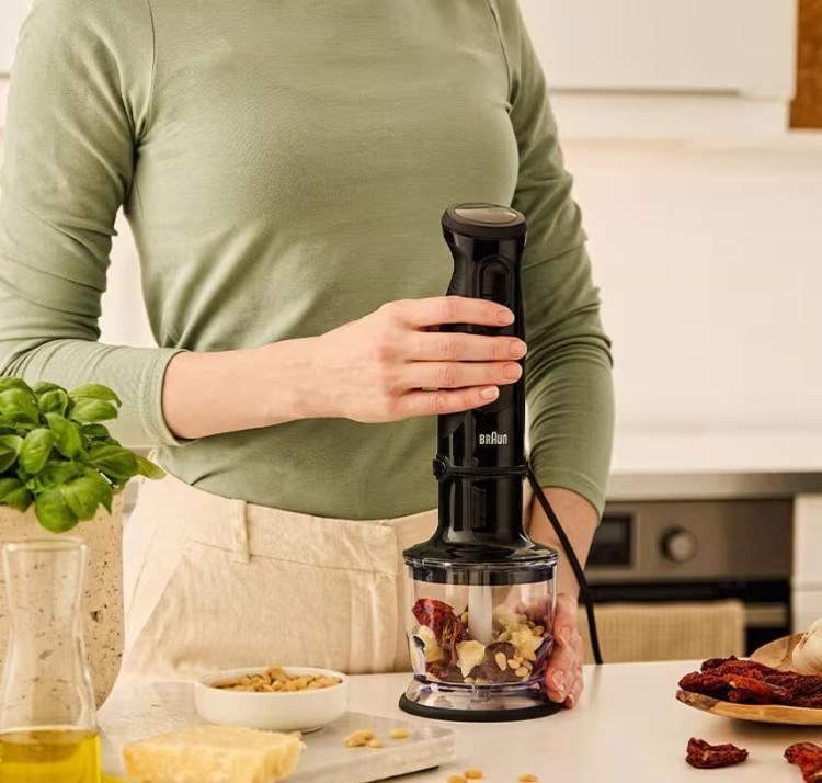 Minipimer MultiQuick Braun con tritatutto -  MQ30201M  04