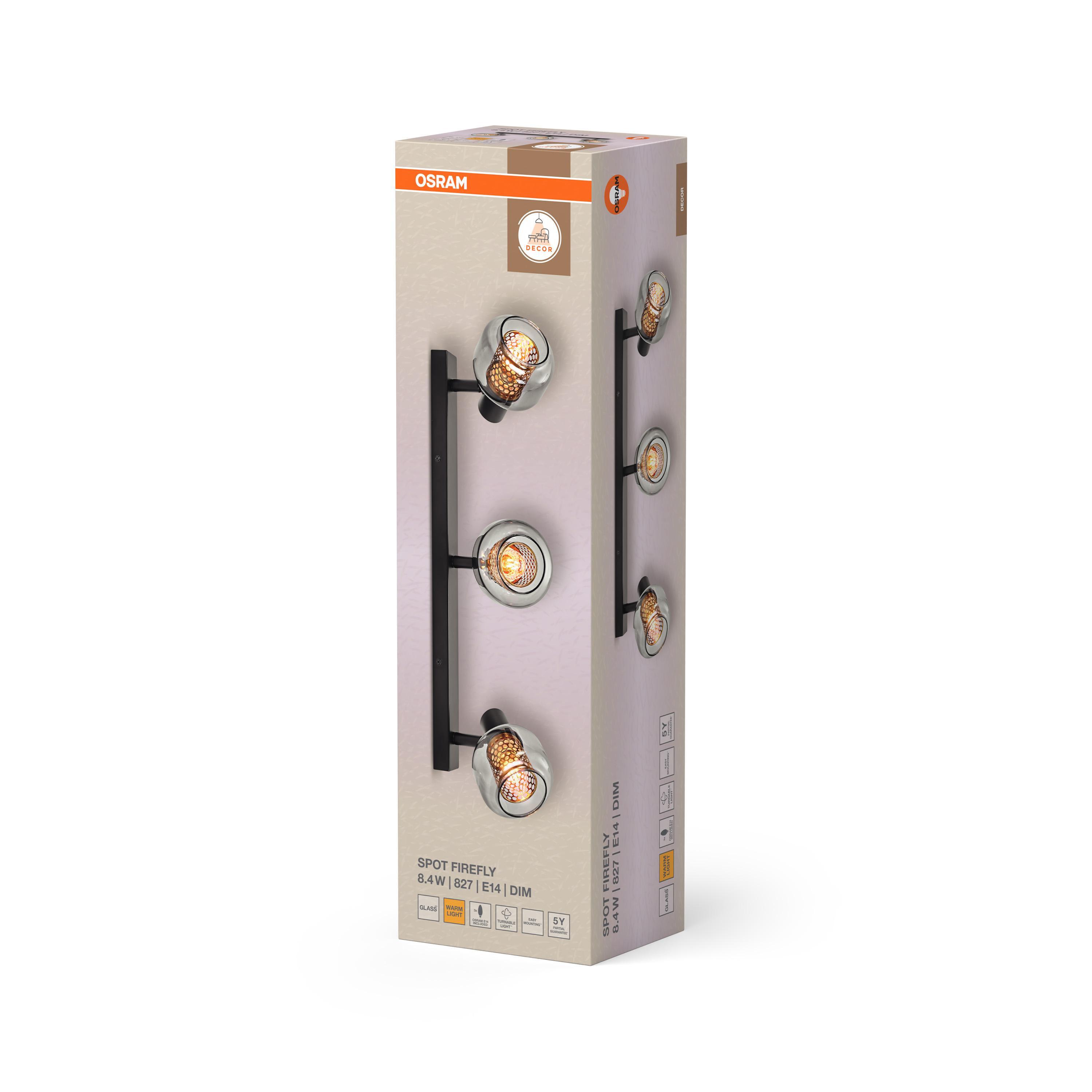 Confezione spot LED 3 luci LEDVANCE Firefly con immagine laterale prodotto