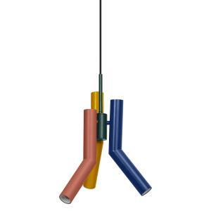 Lampadario sospensione multicolore 3 luci  lum461552 design moderno interno