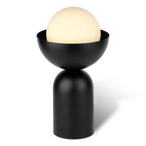 Lampada da tavolo e14 metallo nero  lum847064 illuminazione design