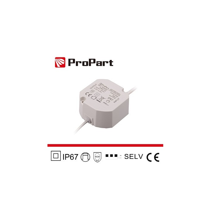 Alimentatore impermeabile IP67 24V 20W per uso elettronico professionale